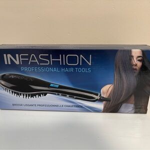 Hair Straightening Brush - Black